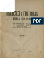 Organizarea Si Functionarea Serviciului Sanitar - Antoniu Ilie - Bucuresti - 1920