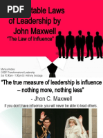 21 Irrefutable Laws of Leadership by John Maxwell