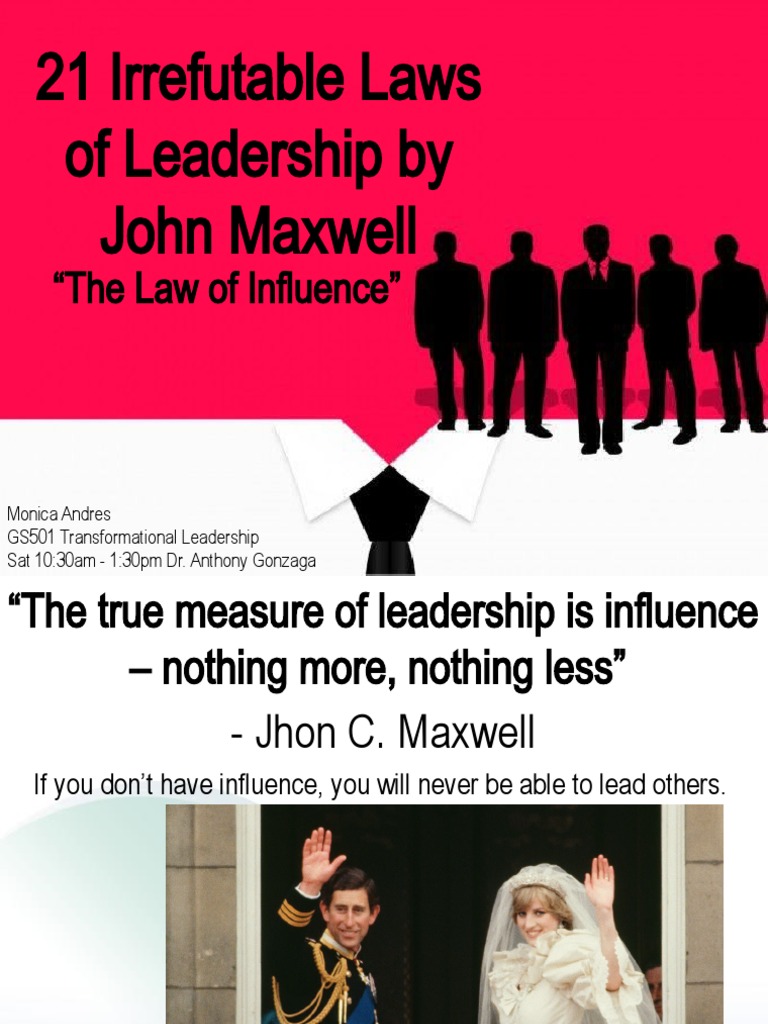 21 Irrefutable Laws of Leadership by John Maxwell | PDF