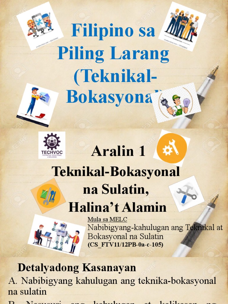 Aralin1.Teknikal Bokasyonal Na Pagsulat | PDF
