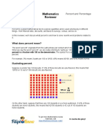 Mathematics Reviewer: What Does Percent Mean?