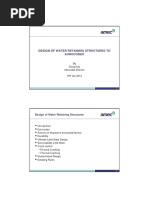 Design of Water Retaining Structures