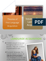 Module 3: Theories of First Language Acquisition 