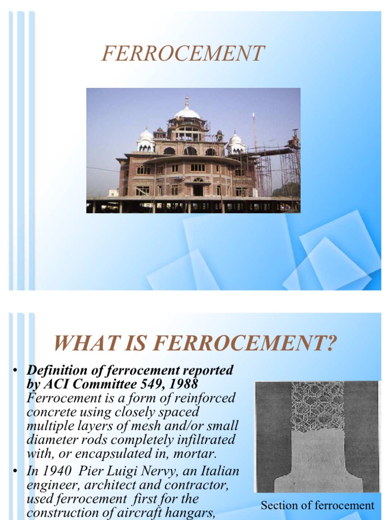 Understanding Ferrocement Properties | PDF