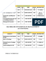 MONITARY SCHED