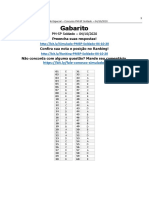 Gabarito - 1o PM SP Soldado - 04 10