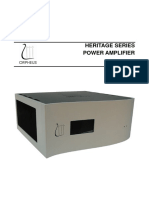 Orpheus Heritage Power Amplifier - User Manual
