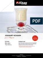 Joghurt Schaum DE