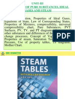 Unit-Iii Properties of Pure Substances, Ideal Gases and Steam
