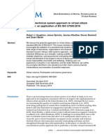 A Sociotechnical System Approach To Virtual Citizen Science: An Application of BS ISO 27500:2016