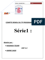 Série1:: Compte Rendu Du TP Programmation C