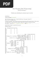 Data Wrangling (Data Preprocessing) : Practical Assessment 1