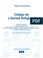 BOE-104 Codigo de Libertad Religiosa