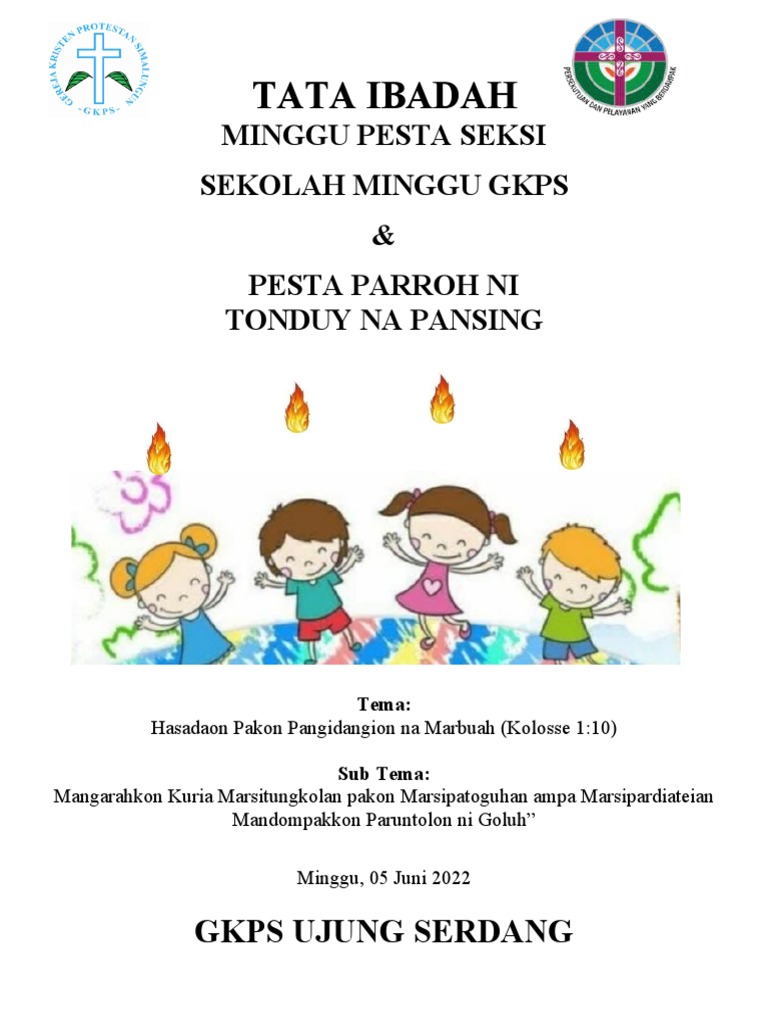 Tata Ibadah Pesta Seksi SM GKPS Tahun 202222 | PDF | Agama & Spiritualitas