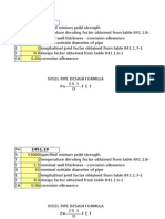 b31.8 Steel Piping Design Formula