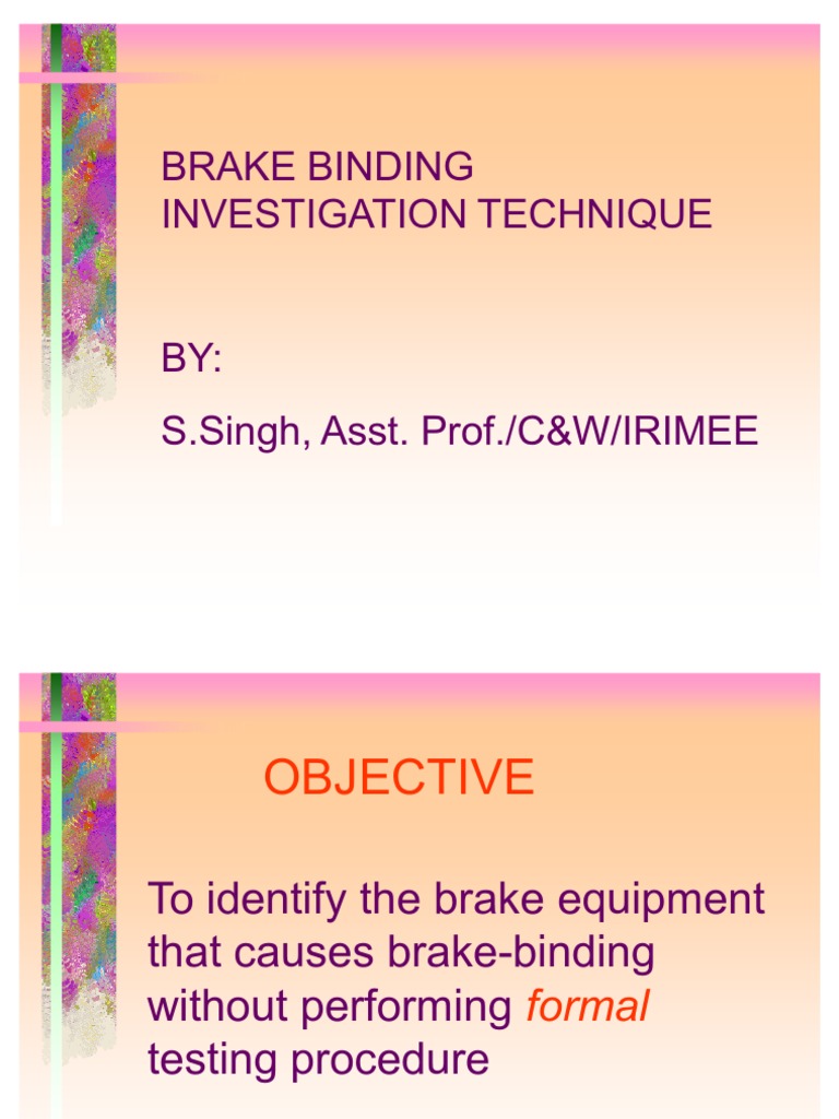 Brake Binding Investigation PDF