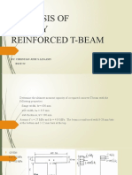 Analysis of Doubly Reinforced T-Beam