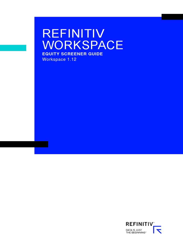Refinitiv Screener Guide | PDF | Average | Microsoft Excel