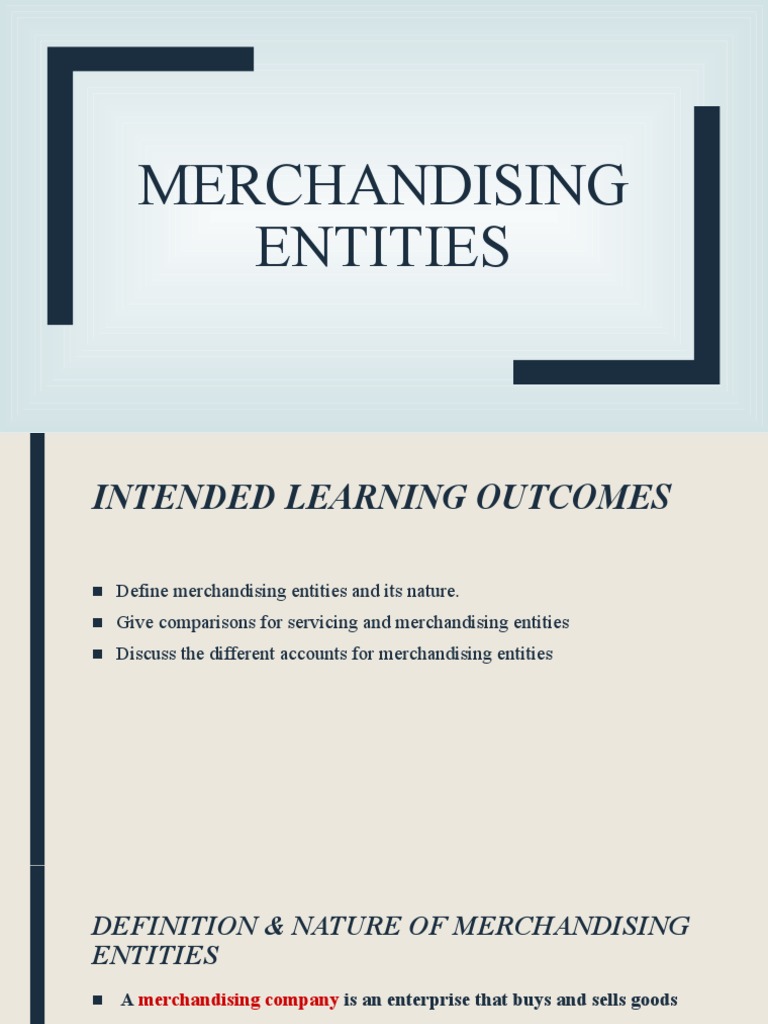 Merchandising PDF Cost Of Goods Sold Expense