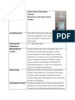 Drug Data Generic Name: 0.5% Sodium Chloride Brand Name: Plain Natural Saline Solution