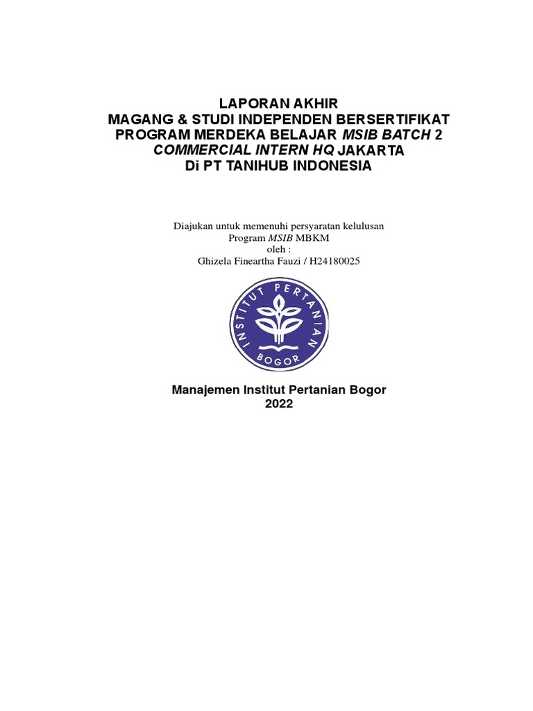 Laporan Magang di PT TaniHub Indonesia | PDF