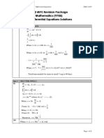 H2 MYE Revision Package Differential Equations Solutions