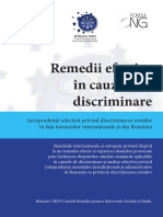 Remedii Efective in Cauzele de Discriminare Jurisprudenta