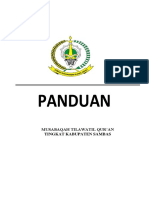 Panduan MTQ Tingkat Kecamatan