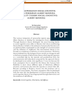 Teori Kepribadian Social Cognitive: Kajian Pemikiran Albert Bandura Personality Theory Social Cognitive: Albert Bandura