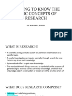 Getting To Know The Basic Concepts of Research
