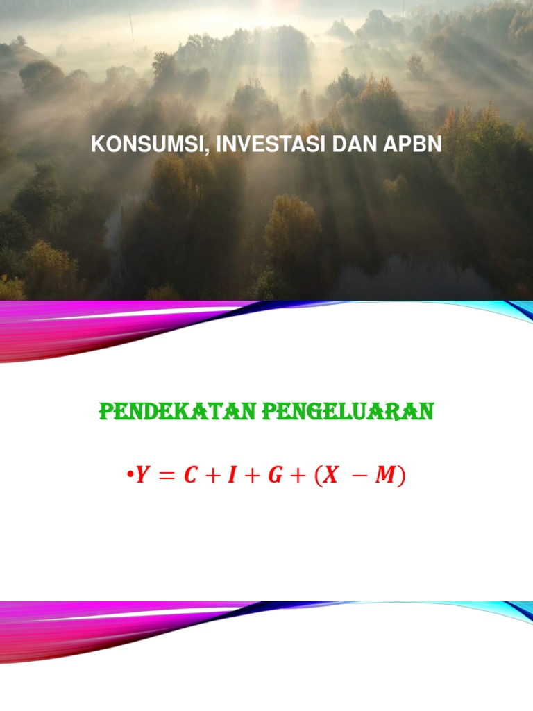 Materi Ke 6 Konsumsi Dan Investasi PDF