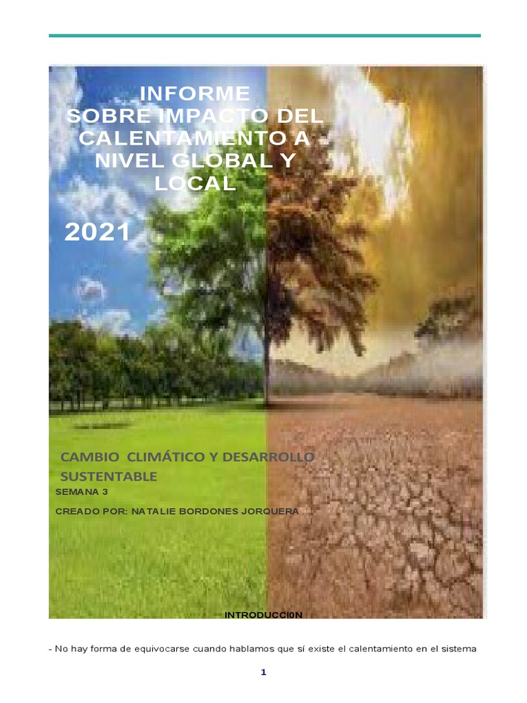 Impacto del Calentamiento Global en Biodiversidad | PDF | Cambio ...