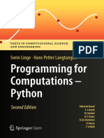 (Texts in Computational Science and Engineering v. 15) Svein Linge, Hans Petter Langtangen - Programming for Computations - Python_ a Gentle Introduction to Numerical Simulations With Python 3.6-Sprin