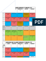 Horario de Clases 5°a Ciclo 2021-2022