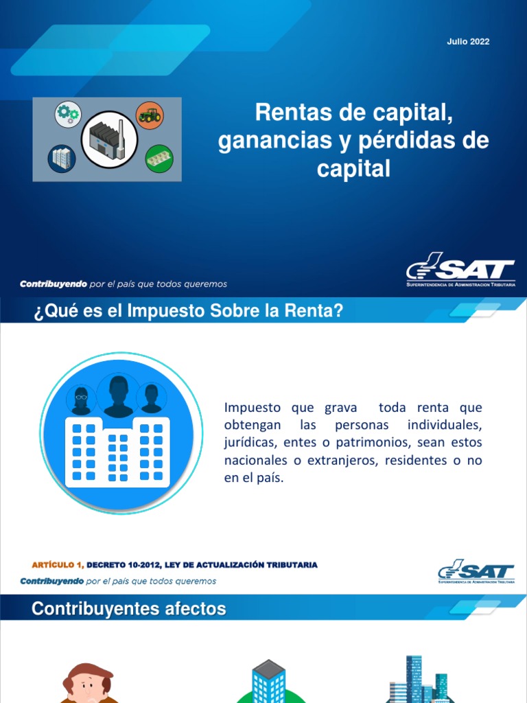 Rentas De Capital Y Ganancias Y Perdidas De Capital Pdf Impuestos