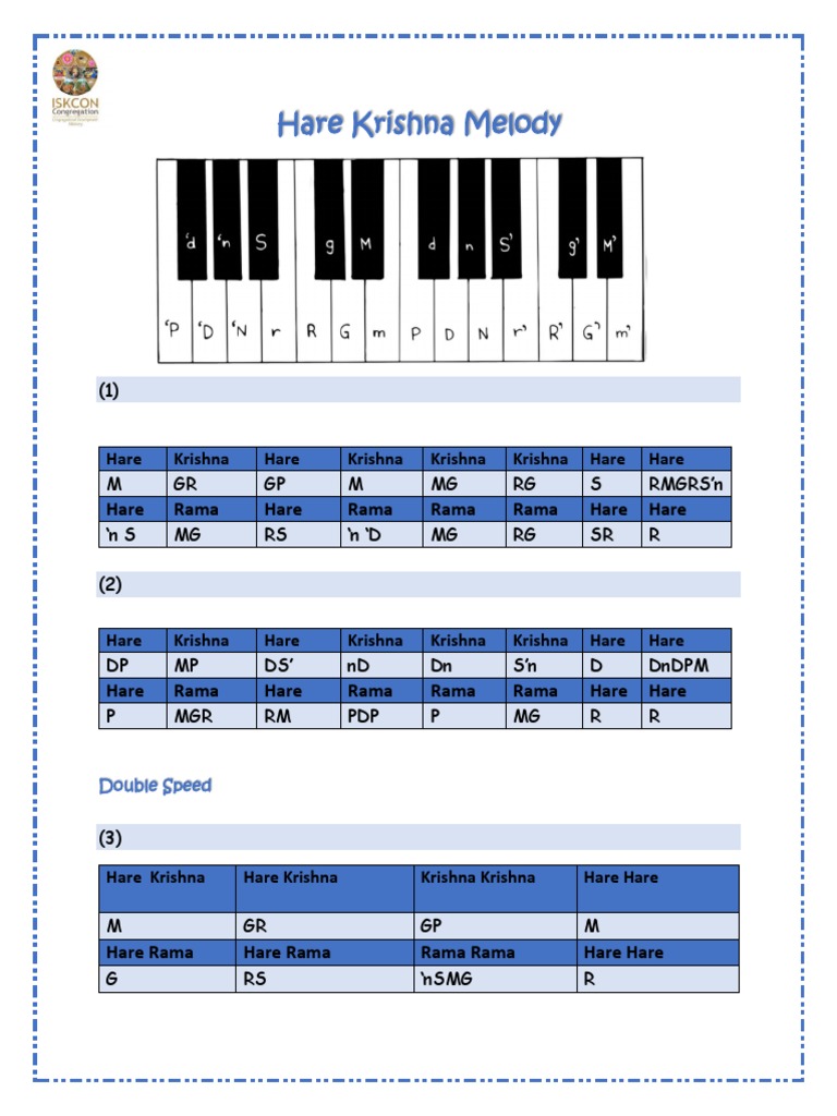 Hare Krishna Melody | PDF | Forms Of Vishnu | George Harrison