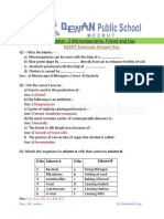 Class - VIII Ch-2 Answer Key of Microorganisms - Friend and Foe