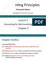 Lecture 5 - Merchandising Operation