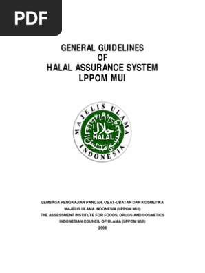 Halal Assurance System Guidebook Pdf Internal Audit Quality Assurance