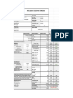 Final Deposit Accounting Worksheet: Owed Credit To Resident