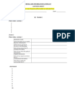 Answer Only The Parts of The Module As Indicated Here