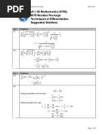 H2 MYE Revision Package Techniques of Differentiation Solutions