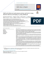 Child and Adolescent Maltreatment Patterns and Risk of Eating Disorder Behaviors Developing in Young Adulthood