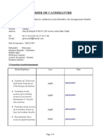 Dossier de Candidature e Mail