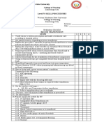 Western Mindanao State University College of Nursing Level Iv-Skill Procedures College of Nursing