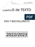 Libros de texto ESO y Bachillerato 2022/2023