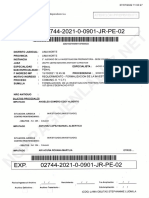 Exp. N.° 02744-2021-0-0901-JR-PE-02 15 OCT 2021. Carátula Proceso Penal Parque Primavera. MDA 1. Lec