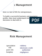 Chapter 18 - Risk Management