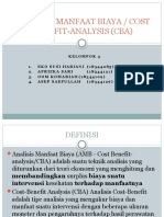 Analisis Manfaat Biaya / Cost Benefit-Analysis (Cba)