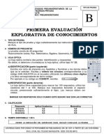 PRIMERA EVALUACIÓN SEMANAL DE CONOCIMIENTOS CICLO 2021